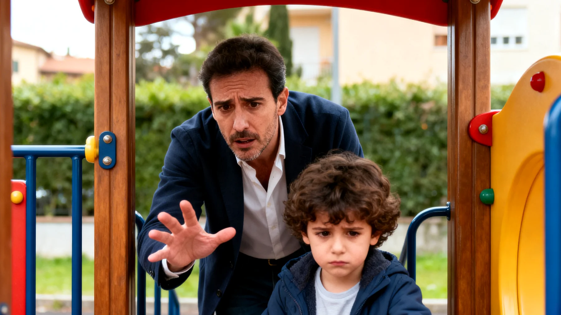 Genitori che proteggono eccessivamente i propri bambini, limitando la loro autonomia e impedendo loro di sperimentare, sbagliare e sviluppare competenze di problem-solving, con il rischio di crescere figli insicuri e dipendenti"